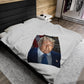 Cozy Up with Patriotism: Plush Velveteen Trump Blanket