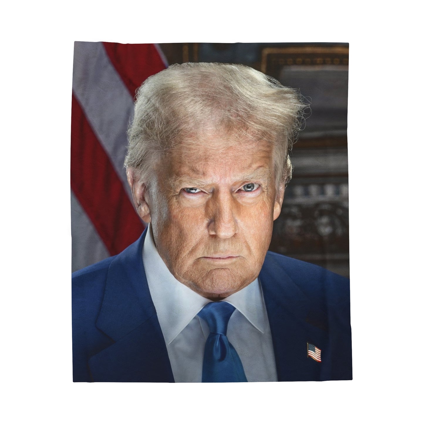 Cozy Up with Patriotism: Plush Velveteen Trump Blanket