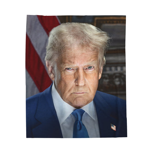 Cozy Up with Patriotism: Plush Velveteen Trump Blanket